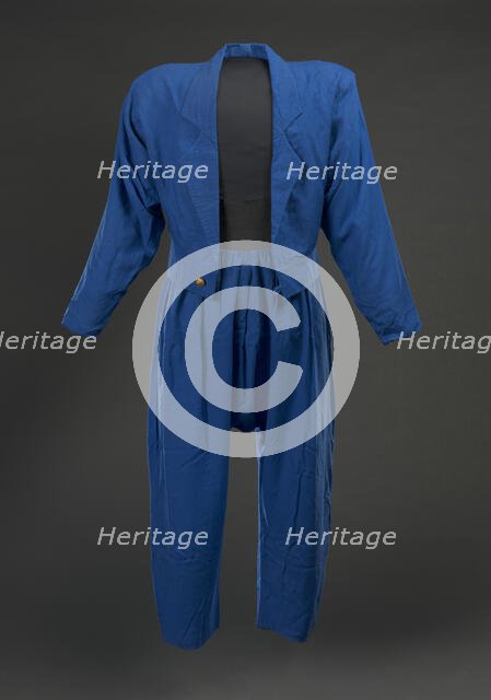 Jacket and pants worn by MC Hammer in music video for "They Put Me in the Mix", 1988. Creator: Unknown.