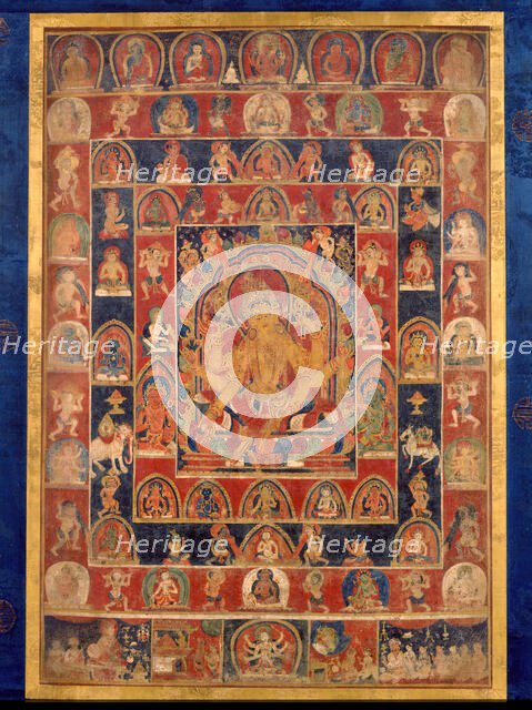 Mandala of Vasudhara, early 15th century. Creator: Unknown.