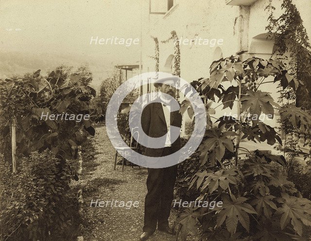 Anton Chekhov, Russian author, Yalta, Crimea, Russia, c1900. Artist: Unknown