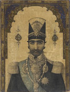 Early Portrait of Nasr al-Din Shah (reigned 1848-1896), c1850. Creator: Anon.