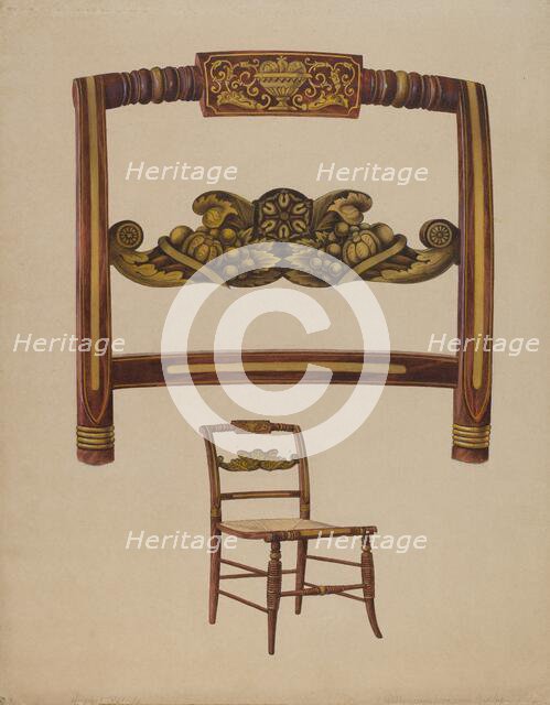 Chair, c. 1936. Creator: Howard Weld.