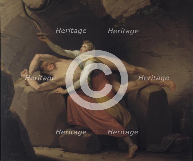 Loki and Siguna, 1810. Creator: CW Eckersberg.