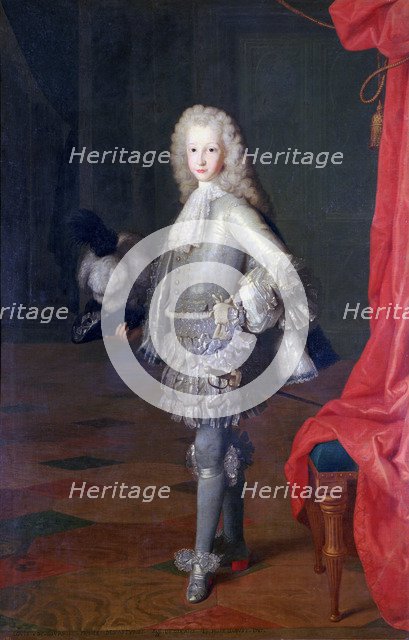 'Louis I, Prince of The Asturias, King of Spain', 1717. Artist: Michel-Ange Houasse