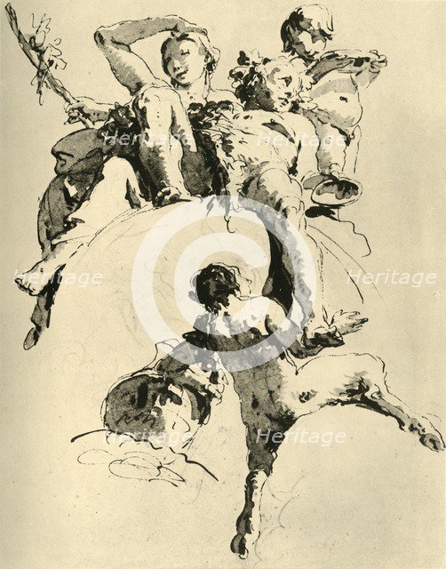 'Bacchus and Ariadne', c1740, (1928). Artist: Giovanni Battista Tiepolo.