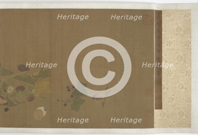 Fruits, vegetables, flowers, and insects, Ming dynasty, 1368-1644. Creator: Unknown.