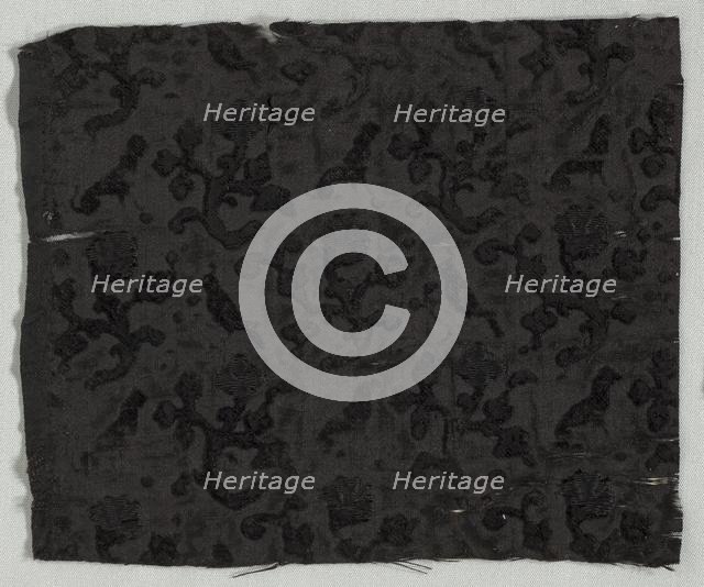 Velvet Fragment, c. 1700. Creator: Unknown.