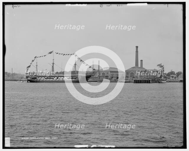 Charleston i.e. Charlestown Navy Yard, c1900. Creator: Unknown.