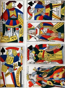 Playing cards, 16th century?, (1849). Creator: Bisson & Cottard.