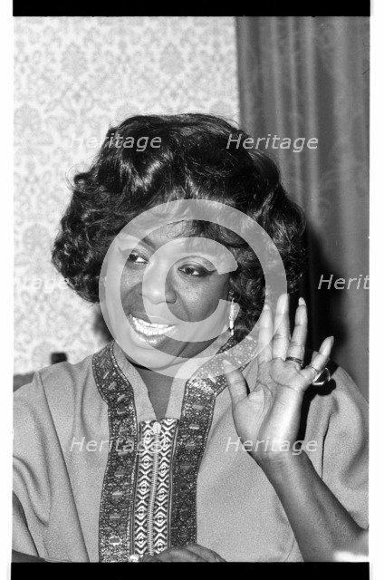 Sarah Vaughan, London, 1973.   Artist: Brian O'Connor.