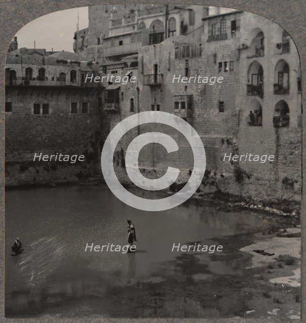 'The Pool of Hezekiah, Jerusalem', c1900. Artist: Unknown.