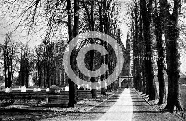 The Cathedrals of England: Winchester Cathedral, 1895. Creator: Francis Frith & Co.