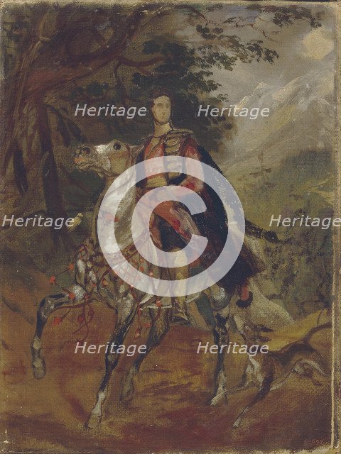 Portrait of Count Anatole Nikolaievich Demidov, 1st Prince of San Donato (1812-1870), c. 1831. Artist: Briullov, Karl Pavlovich (1799-1852)