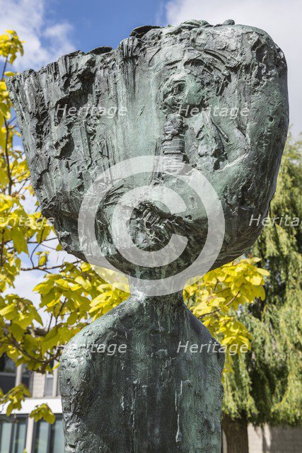 'Father Courage', sculpture by Frederick Edward McWilliam, University of Kent, Canterbury, 2015.  Artist: Steven Baker.