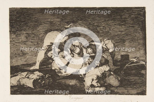 Plate10 from 'The Disasters of War' (Los Desastres de la Guerra): 'Nor [d..., 1810 (published 1863). Creator: Francisco Goya.