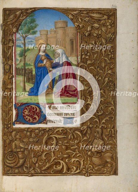 The Visitation, about 1480-1490. Creator: Associate of Georges Trubert (French, active Provence, France 1469 - 1508);.