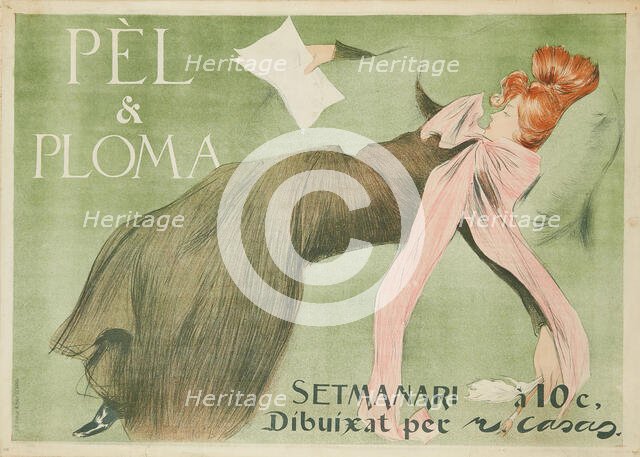 Pèl & Ploma, 1899. Creator: Casas, Ramon (1866-1932).