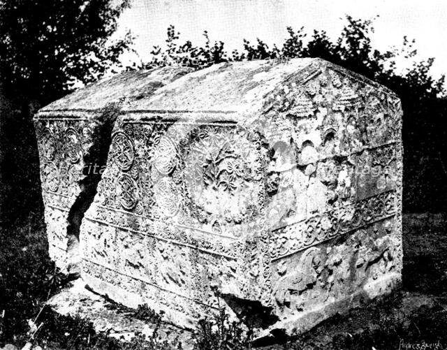 Ten Days in Bosnia - A Bogomile sarcophagus, 1895. Creator: Andre & Sleigh.