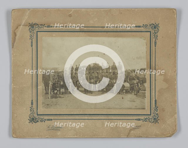 Photograph of integrated American Expeditionary Forces in France, 1917-1919. Creator: L. Biaud.