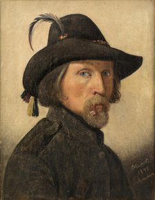 Self-Portrait as Legionnaire, 1848. Creator: Ditlev Blunck.