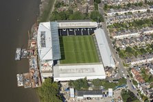 Craven Cottage, home to Fulham Football Club, Fulham, London, 2021. Creator: Damian Grady.