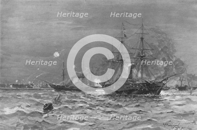 'The Crimean War, 1854-56, The Bombardment of Sveaborg by the Baltic Fleet', (1901). Creator: Stuff.