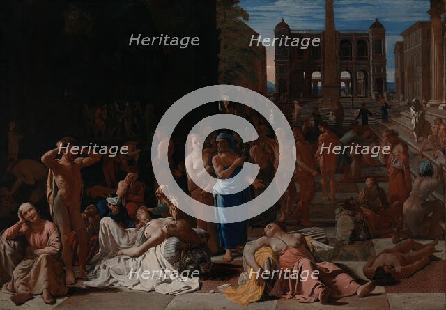 Plague in an Ancient City (image 1 of 2), between c1652 and c1654. Creator: Michiel Sweerts.