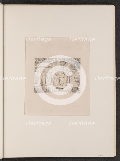 Job and His Family, 1825. Creator: William Blake.