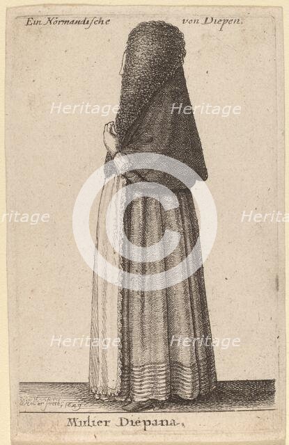 Mulier Diepana, 1649. Creator: Wenceslaus Hollar.