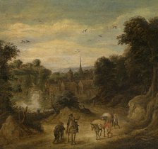 Landscape with Figures, c1700-1760. Creator: Théobald Michau.