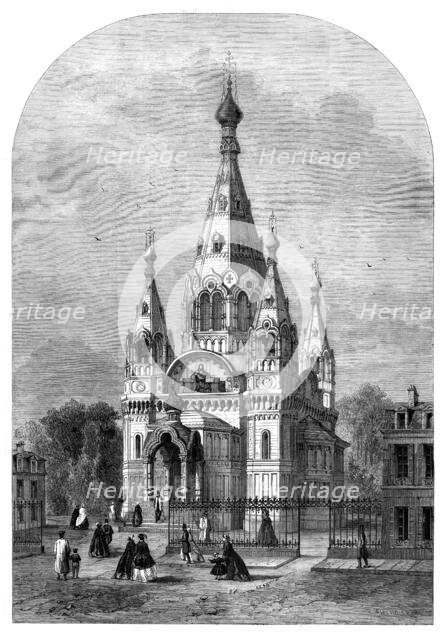 The New Russian Church in Paris, 1861. Creator: Felix Thorigny.