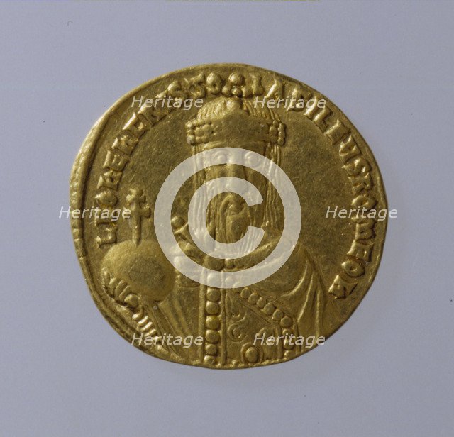 Solidus of Leo VI the Wise, 886-912. Artist: Numismatic, Ancient Coins  