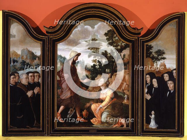 Noli Me Tangere, Donors in the Wings, 1548-1554. Creator: Jan van Scorel.