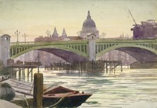 Southwark Bridge, London, 1930. Artist: Samuel Harry Hancock