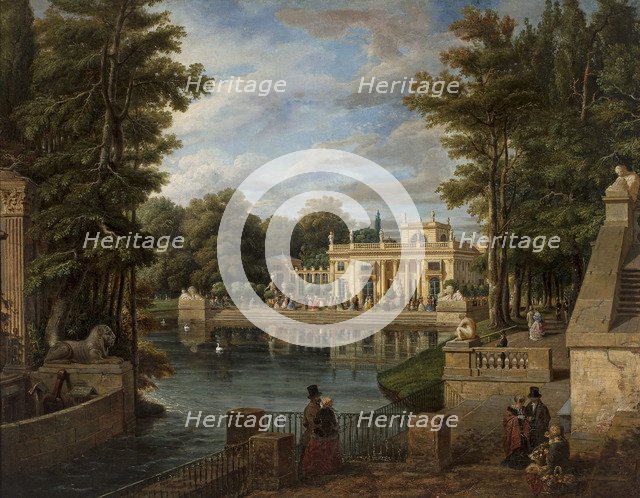 View of the Lazienki Palace in summer, 1836-1837.