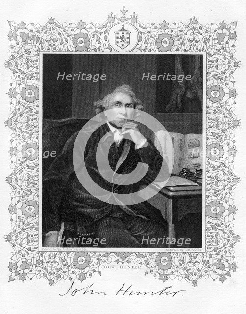 John Hunter (1728-1793), Scottish surgeon, 19th century.Artist: GH Adcock