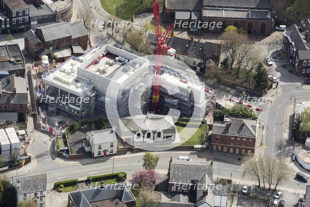 The Shakespeare North Playhouse under construction, Knowsley, 2021. Creator: Damian Grady.