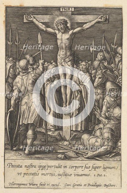 Christ Crucified, before 1619. Creator: Hieronymous Wierix.