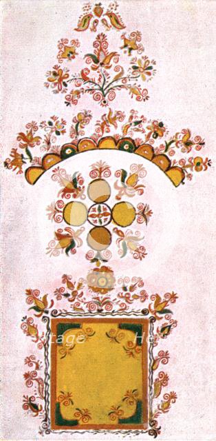 Room painting, Moravia, Czechoslovakia, (1928).  Creator: Unknown.