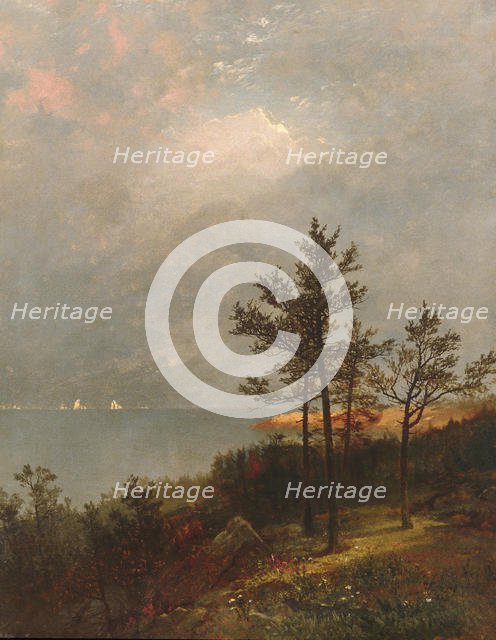 Gathering Storm on Long Island Sound, 1872. Creator: John Frederick Kensett.
