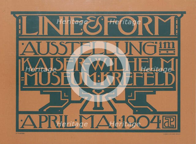 Linie & Form exhibition, 1904. Creator: Praetere, Jules de (1879-1947).