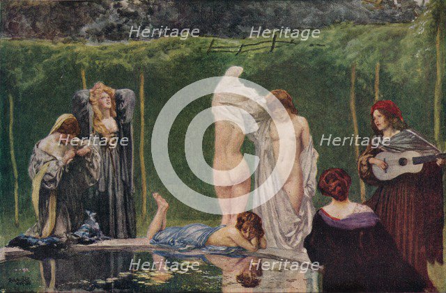 The Pool', 1906, (1918). Artist: Robert Anning Bell.