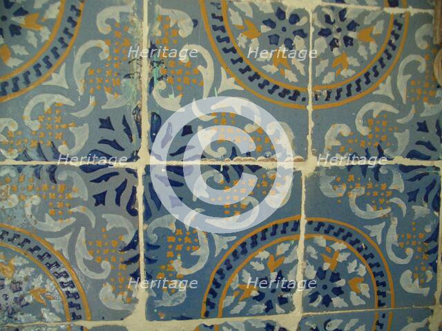 Decorated tiles, Dar Essid Museum, Sousse, Tunisia, 2009.  Creator: Amanda Waite.