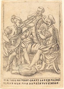 Die Instrvment gantz lvstig Kling vorab wen man darein tvt singen, c. 1580. Creator: Unknown.