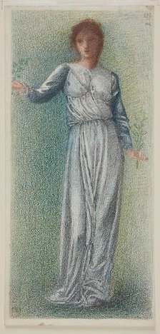 The Garland Weavers - Full-Length Figure Study, 1862-66. Creator: Sir Edward Coley Burne-Jones.