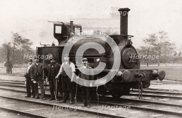 The crew of the steam train Newton,  York, Yorkshire, 1901. Artist: Unknown