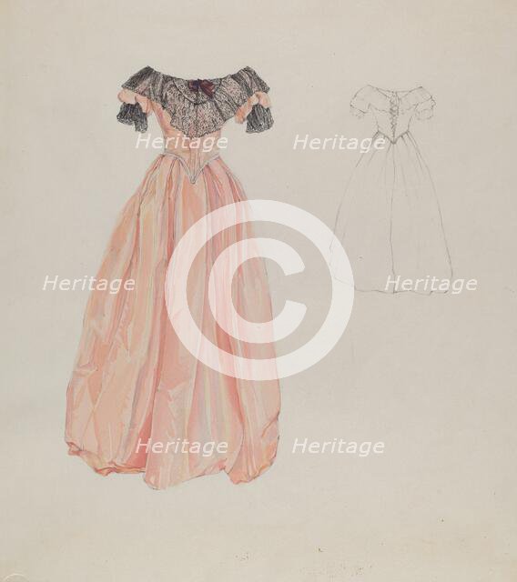 Dress, c. 1937. Creator: Arelia Arbo.