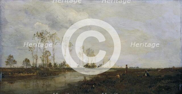 At the Thaya near Lundenburg I, 1877. Creator: Emil Jakob Schindler.