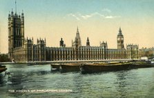 The Houses of Parliament, London, 1925. Creator: Unknown.