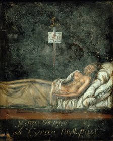 Louis-Michel Le Peletier, Marquis de Saint-Fargeau (1760-1793) on his deathbed, c. 1793. Creator: David, Jacques Louis (1748-1825).