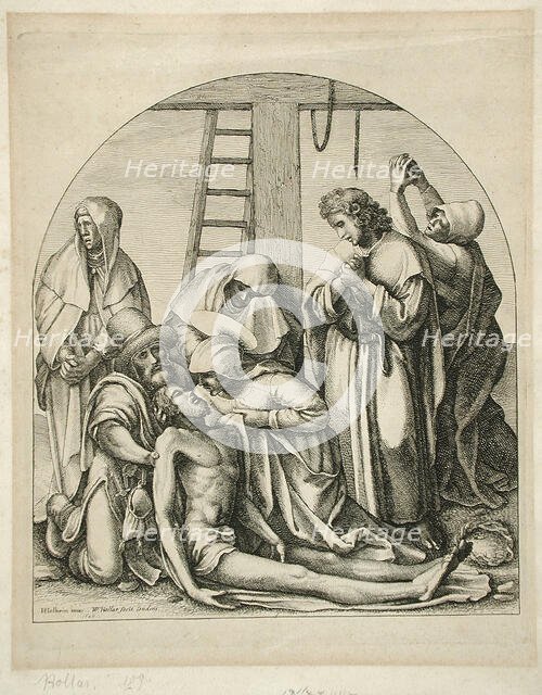 Lamentation, 1640. Creator: Wenceslaus Hollar.